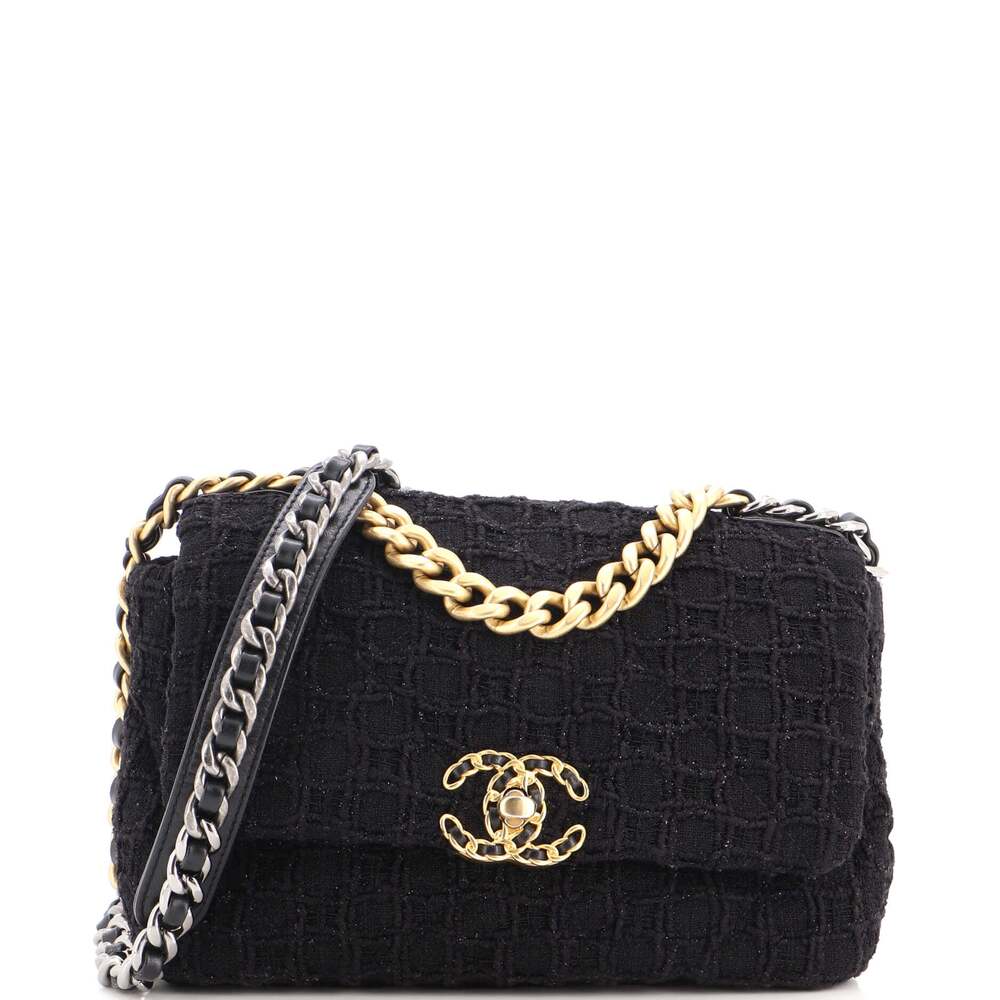 Chanel 19 Flap Bag Quilted Tweed Medium #323640C45B